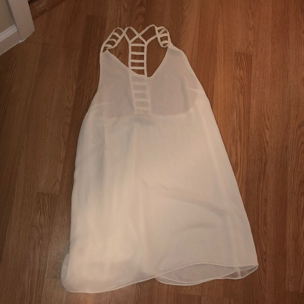 White strappy dress